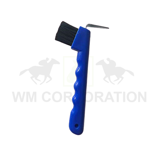 Hoof Pick & Brush Plastic Handle WM Corporation